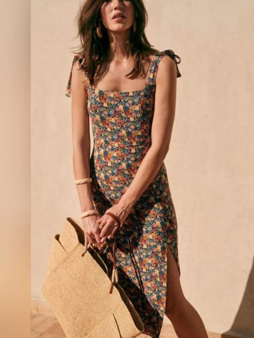 Sezane Dorotha Dress - Sunflowers - US2 / FR34 - Picture 2 of 16